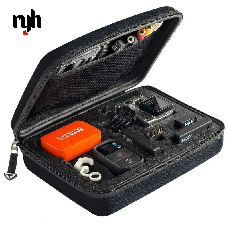 Портативная сумка для камеры среднего размера EVA, портативный чехол для телефона 8 7 6 5 4 MAX OSMO SJCAM SJ4000 SJ5000 SJ6000 Yi