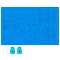 3d printing pen silicone pad with variety of basic templates printing pen pad basic template with 2 finger protectors