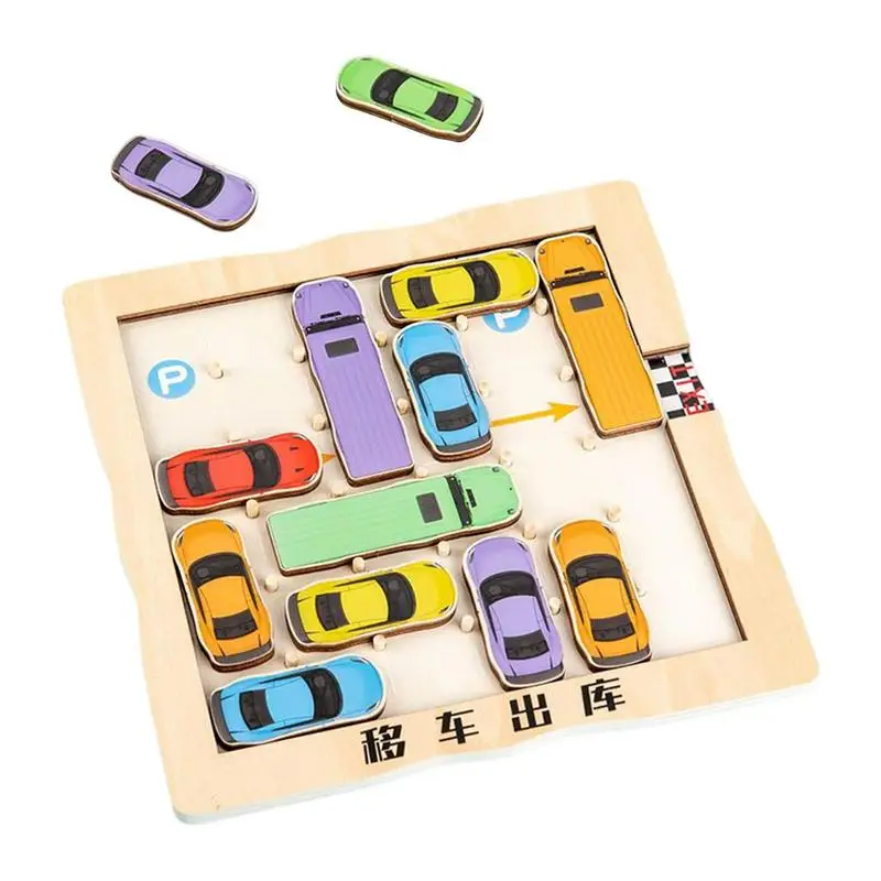 

Гоночный трек автомобиль интересный движущийся автомобиль игрушка с термотрансферной технологией родитель-ребенок Раннее Образование Деревянные игрушки для