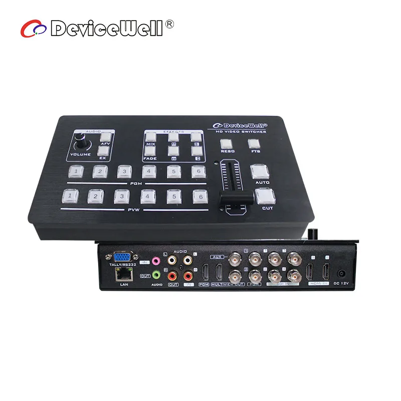

HDS7106 TV Broadcast Equipment Six Channel Portable SDI Video Switcher