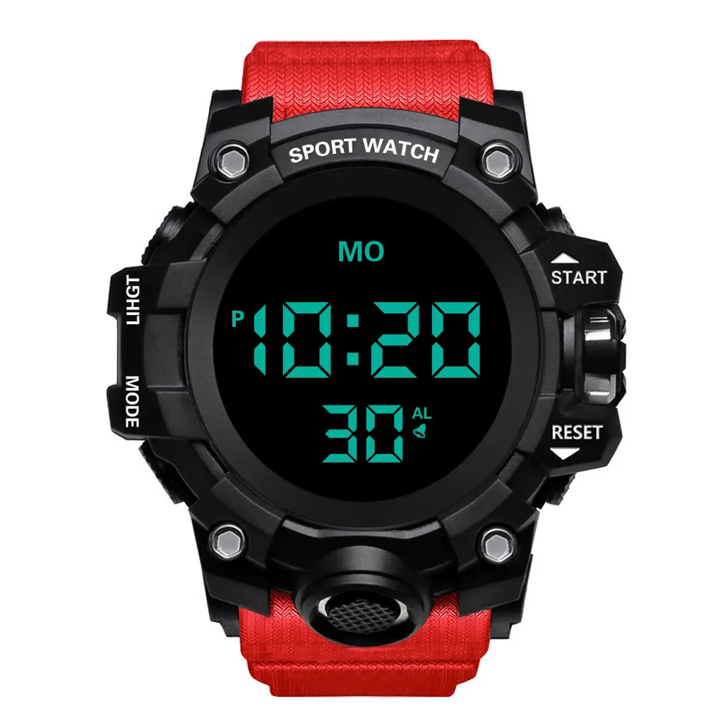 

HONHX Luxury Mens Digital LED Watch Date Sport Men Outdoor Electronic Watch Casual Bracele Waterproof Wristwatch pagani design