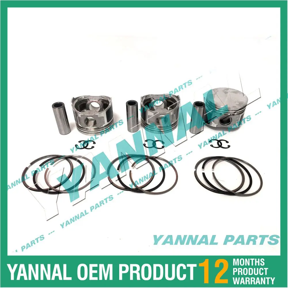 3TNE68 3TNE68C 3D68E 3TNE68L Поршневой комплект с комплектом колец для двигателя Yanmar Vio20 B2U