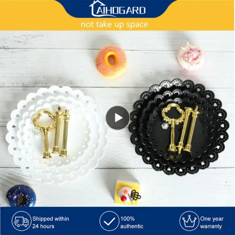 

3 Tiers Plastic Fruit Plates Serving Bowls For Party Food Server Display Stand Fruit Candy Shelves European Living Room Plate