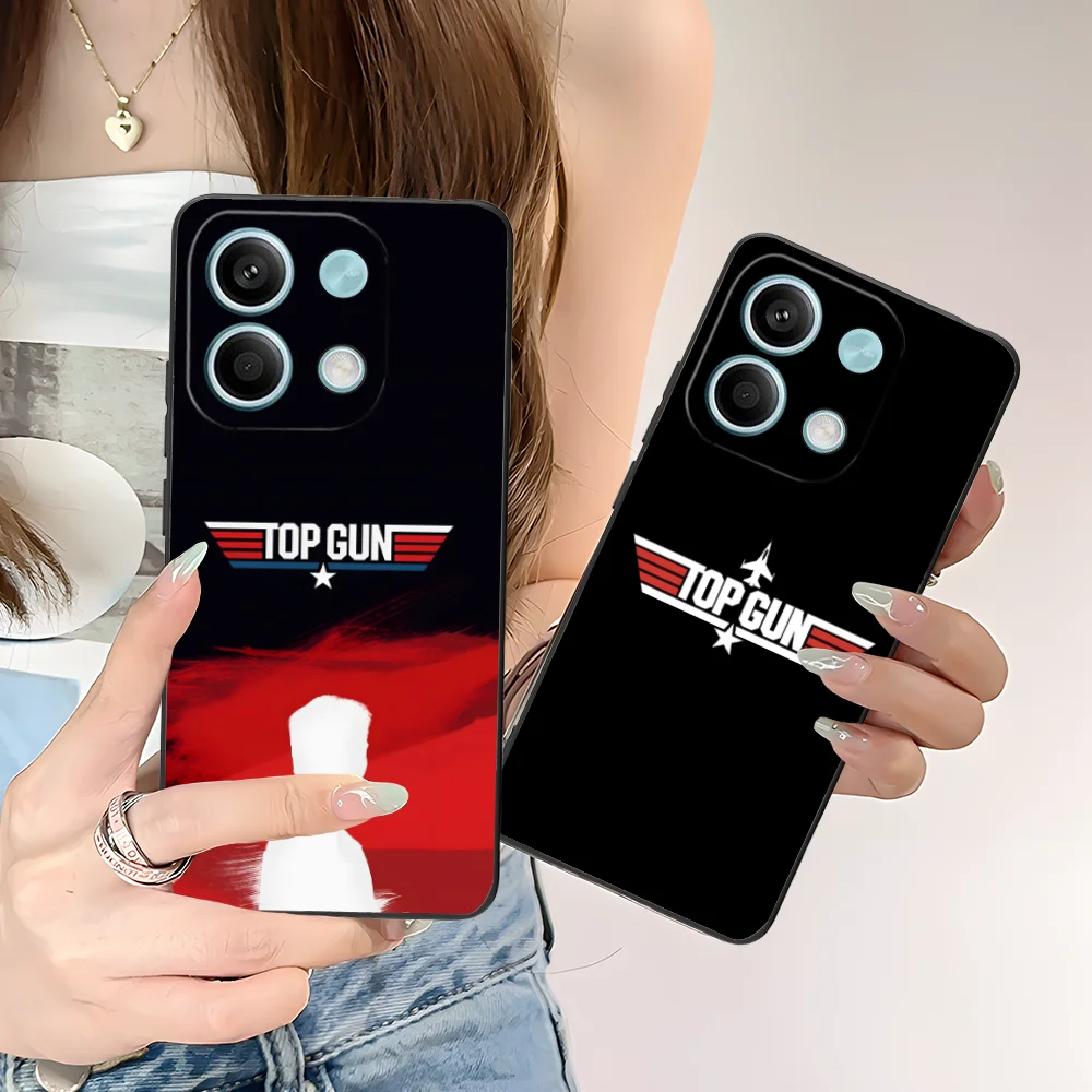 Фото Чехол для мобильного телефона Top Gun для Xiaomi POCO M6 M5 M4 M3 X7 X6 X5 X4 X3 F6 F5 F4 F3 F2 C40 Pro GT 5G Black Smart Cover Мобильные телефоны №4