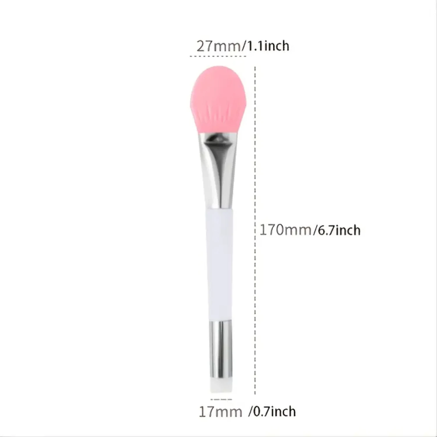 Мягкая двуглавая кисть для маски из силикагеля лица домашних грязевых масок —