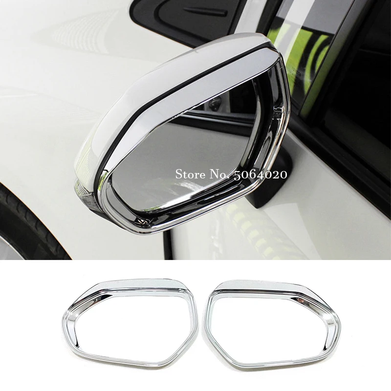 

For Toyota Sienta 2015-2019 Accessories ABS Chrome Car Rear View Mirror Block Rain Eyebrow Cover Trim Sticker Auto Styling 2pcs
