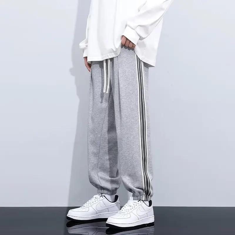 Мужские Спортивные Штаны В Стиле Хип-хоп 2024 Корейские Брюки Для Бега Уличном