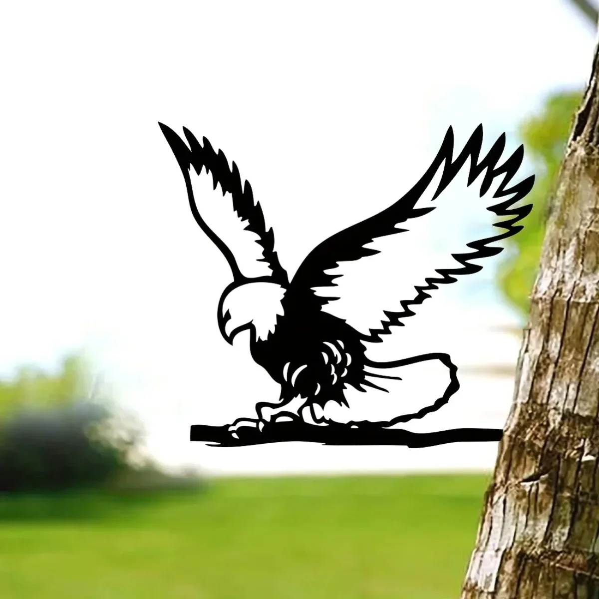Металлический Орел Летающий Бесплатный Силуэт Страна Стальная Эмблема Садовая