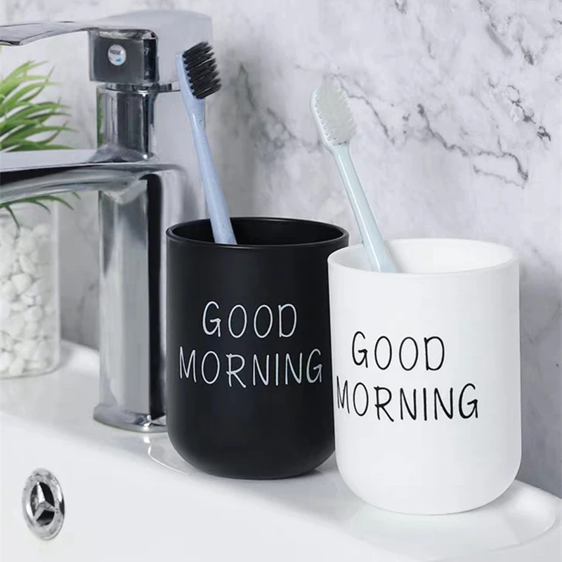 

Water Cup Mouthwash Cup Portable Plastic Household Hotel Toothbrush Holder Bathroom Accessories Mouthwash Storage Cup 300ml