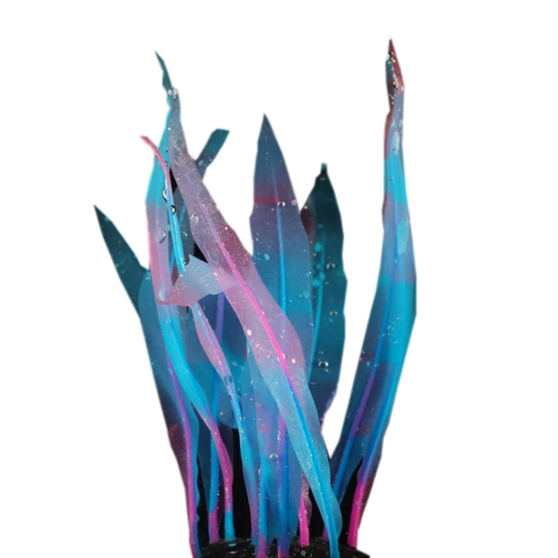 Аквариумное украшение из водорослей реалистичное красочное водное растение