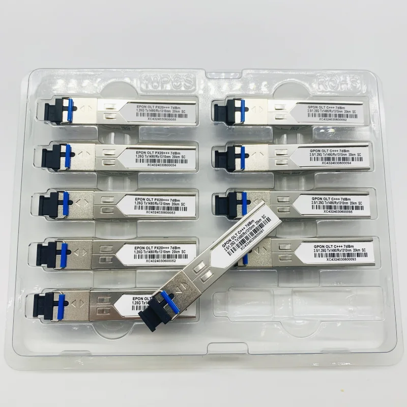 Модуль GPON OLT C+++ GBIC SFP 7 дБ/8 дБ/9 дБм T1490/R1310 нм 2 5G/1 25G приемопередатчика