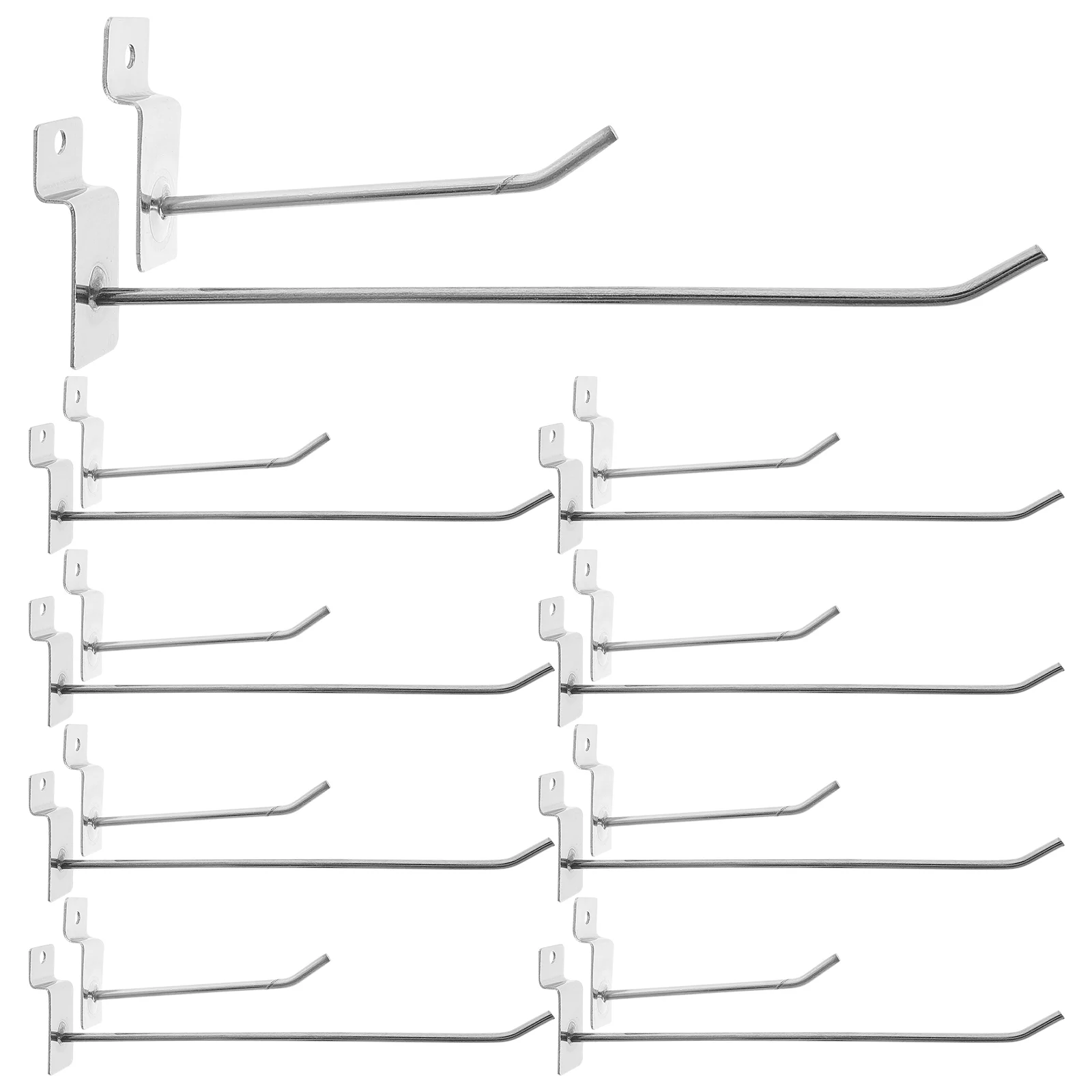 

50 Pcs Slot Hook Goods Shelf Metal Pegboard Panels Hooks Garage Shop Hangers Black Hanging Tool Supermarket Display Pegs