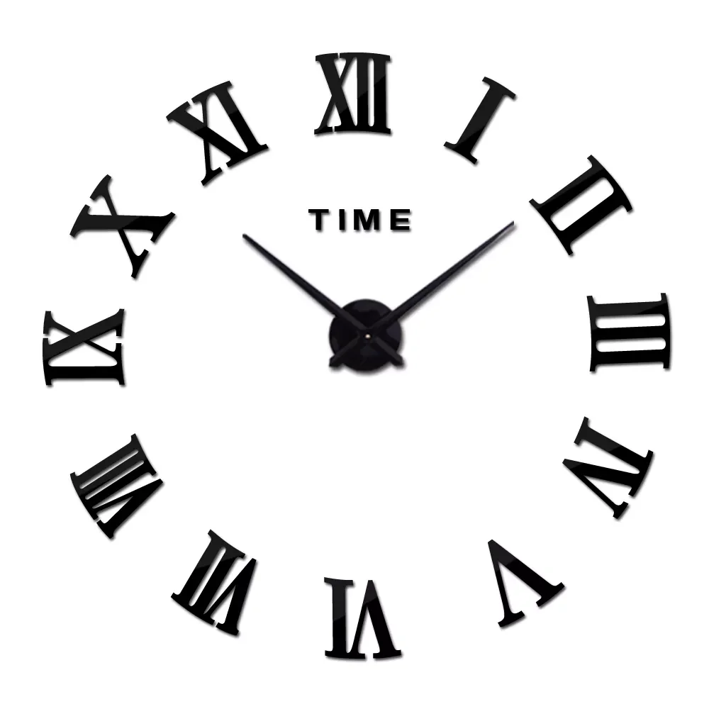 

2023 special offer 3d big acrylic mirror wall clock diy quartz watch still life clocks modern home decoration living room sticke