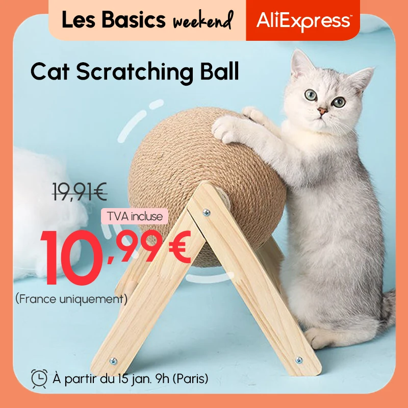 

Cat Scratching Ball Toy Kitten Sisal Rope Ball Board Grinding Paws Toys Cats Scratcher Wear-resistant Pet Furniture supplies