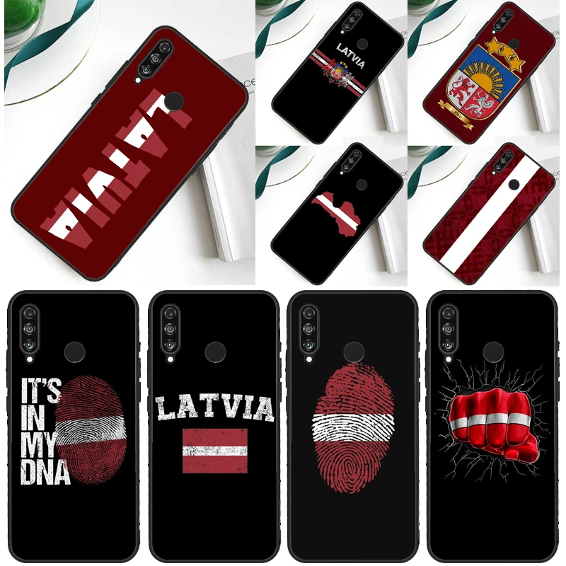 Фото Флаг Латвии для Huawei Nova 12s 12i 11i 5T 9 10 SE Y91 Y90 Y60 Y70 Y72 Y61 P60 Pro P20 P40 P30 Lite Case №1