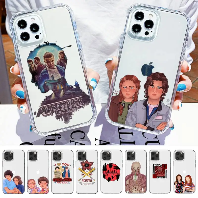 

Stranger Things Phone Case For iPhone 14 13 12 11 Pro Max XS X XR SE 2020 6 7 8 Plus Mini Protective Cover