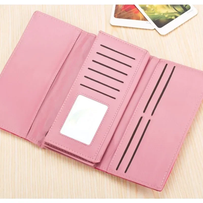 Длинный кошелек из искусственной замши женский матовый кожаный