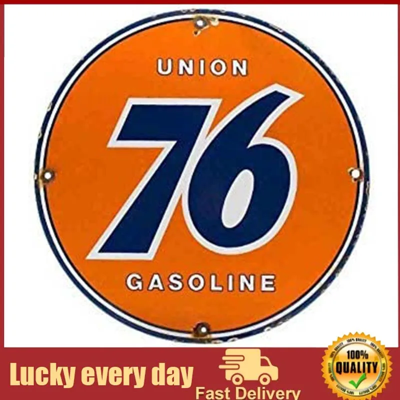 

76 фарфор газ круглый металлический жестяной знак подходит для дома и кухни фотообои Декор Ретро Винтаж 12X12 дюймов