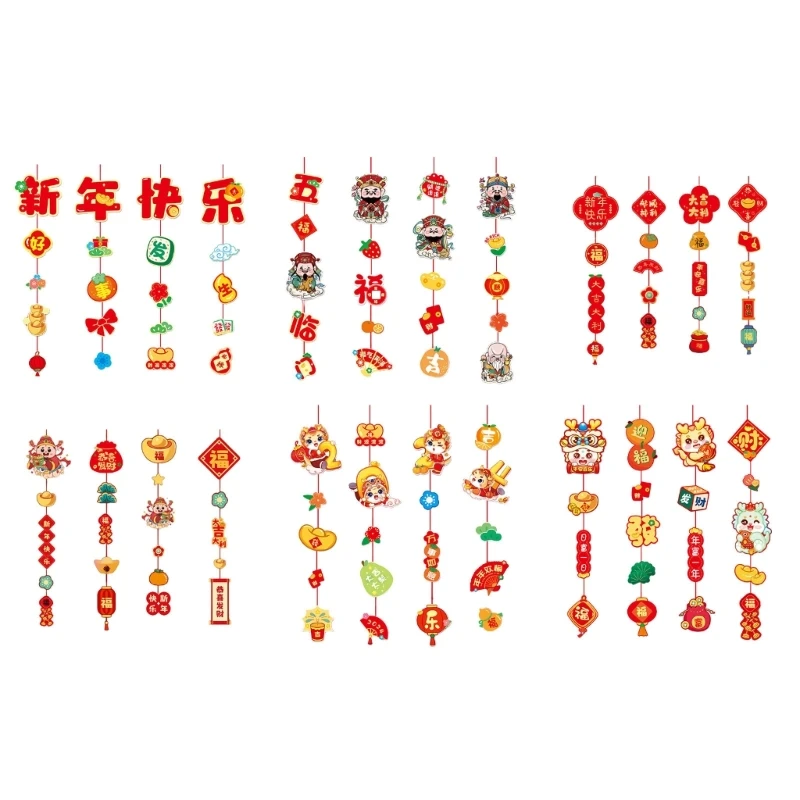

2024 Chinese New Years Hangings Luck Decorations for Home Party Celebrations