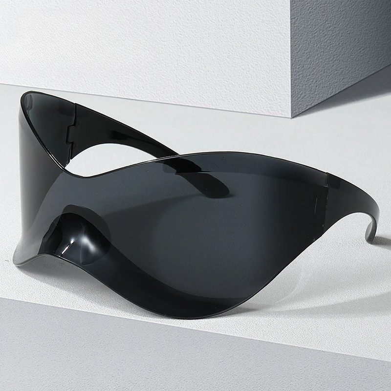 

New Connected Future Style Sunglasses Y2K Personalized Sunglasses Street Shoot INS Style Sunglasses Tide 무테 안경