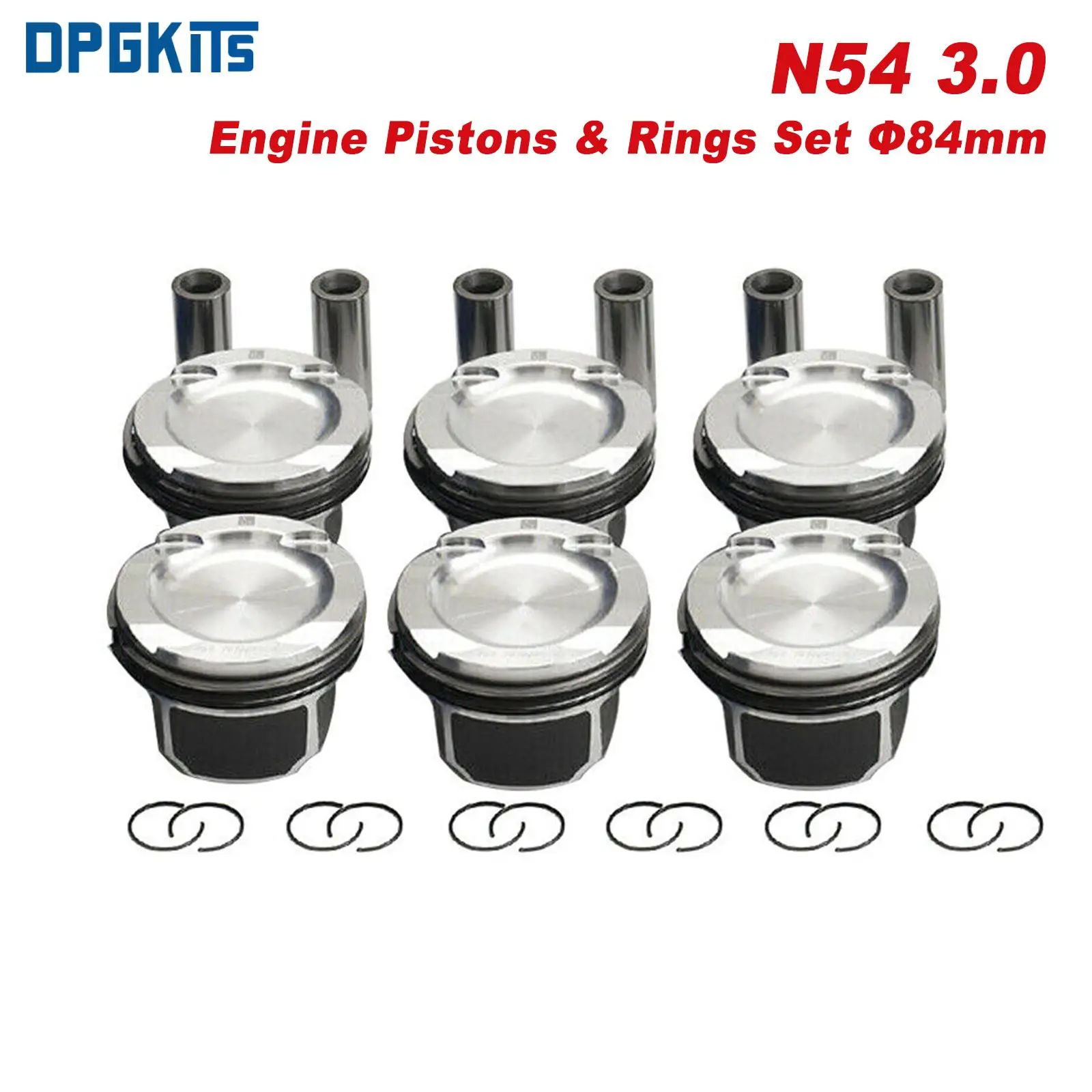 N54B30 3.0 L6 Новый комплект поршней и колец двигателя диаметром 84 мм 11257610295 11257577586