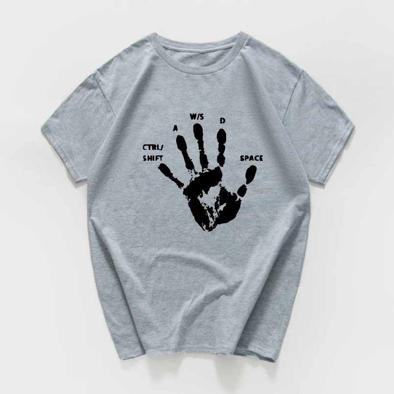 Креативная игровая футболка с пальцами новинка видеоигры саркастическая