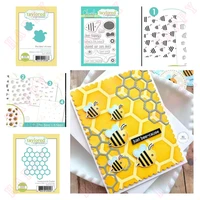 many lovely bees are working hard for life cut die stamps stencils scrapbook diary diy punch greeting card handmade for 2022 new
