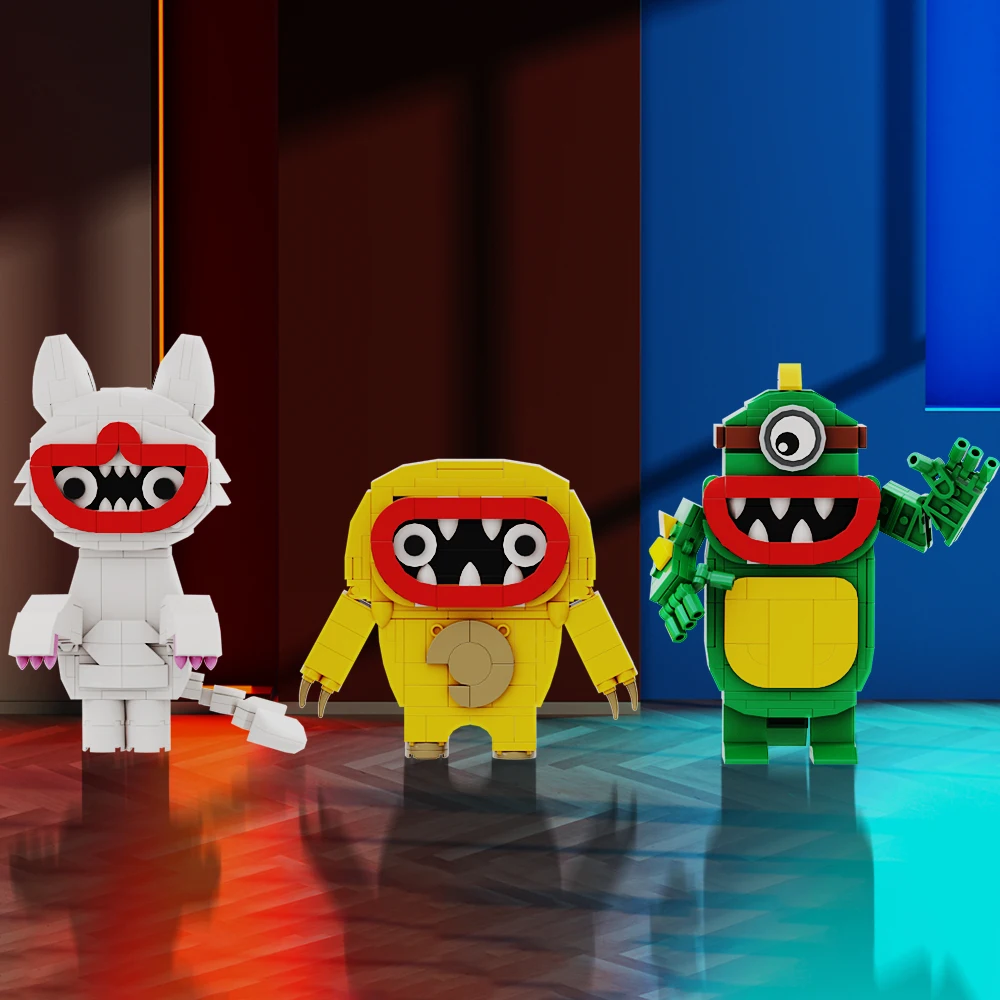 Moc JOYVILLE ролевые строительные блоки ужасная игра Wooly Bully желтый DIY белая модель дети