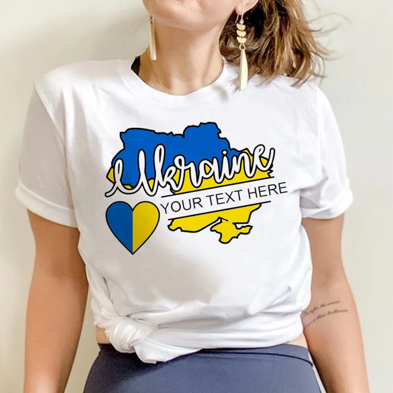 

Ukraini Ukraine Flag tshirt summer top male print white t shirt graphic t-shirt t shirt y2k