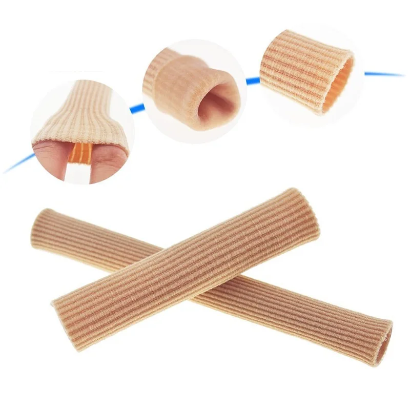 Fabric Toe Separator Finger Protector Applicator Corn Callus Remover Bunion Corrector Pedicure Pain Relief Tube Foot Care Tool