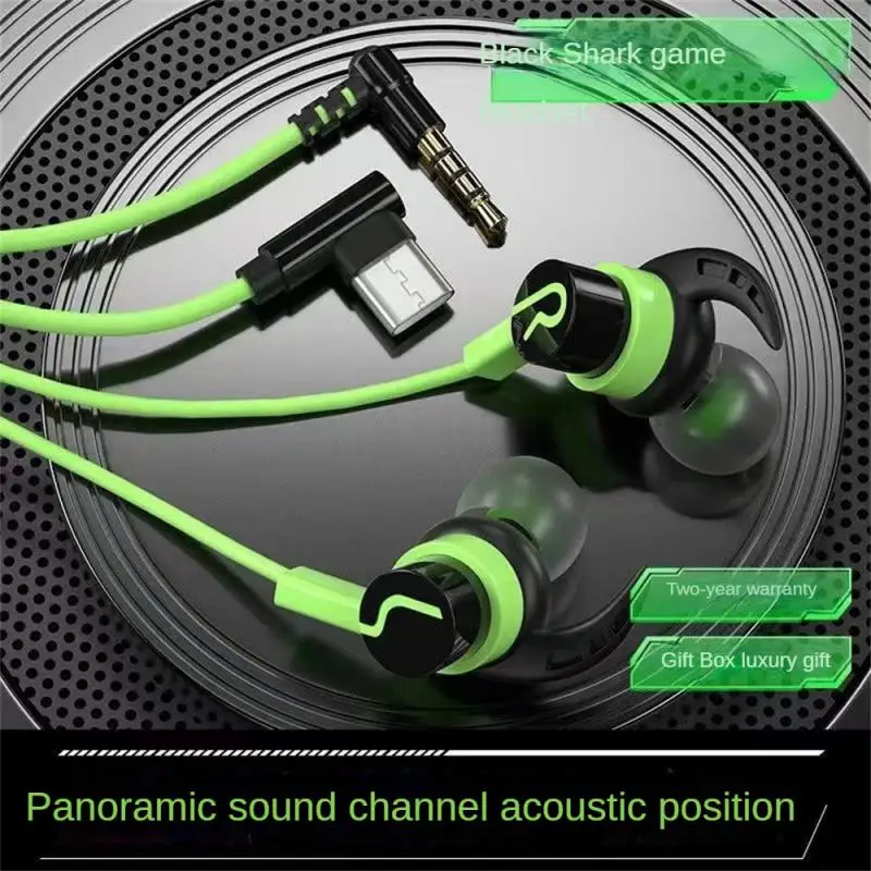 Universal Game Earphones E-Sports Audio Distinguishing Headset Wired With Wheat 3.5mm Audio/Type-C Android Plug