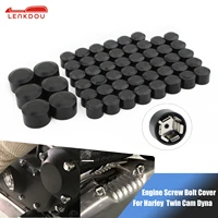 52 pcs motorcycle engine topper bolts screw covers for harley twin cam dyna street fat bob low rider 2000 2017 decorative caps