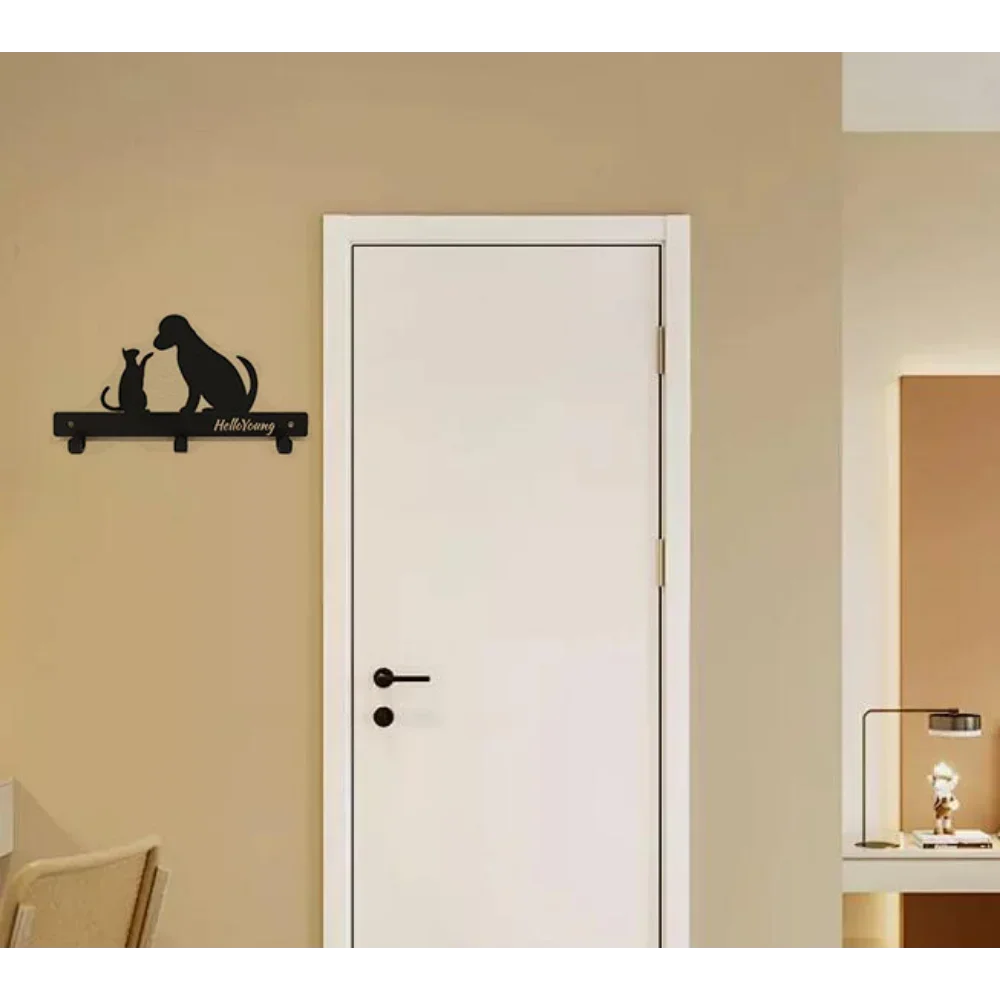 1 шт. вешалка для домашних животных из кованого железа с металлическими когтями —