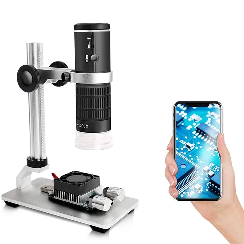 Цифровой микроскоп с Wi-Fi и USB эндоскоп беспроводным увеличением 50-1000Х 8