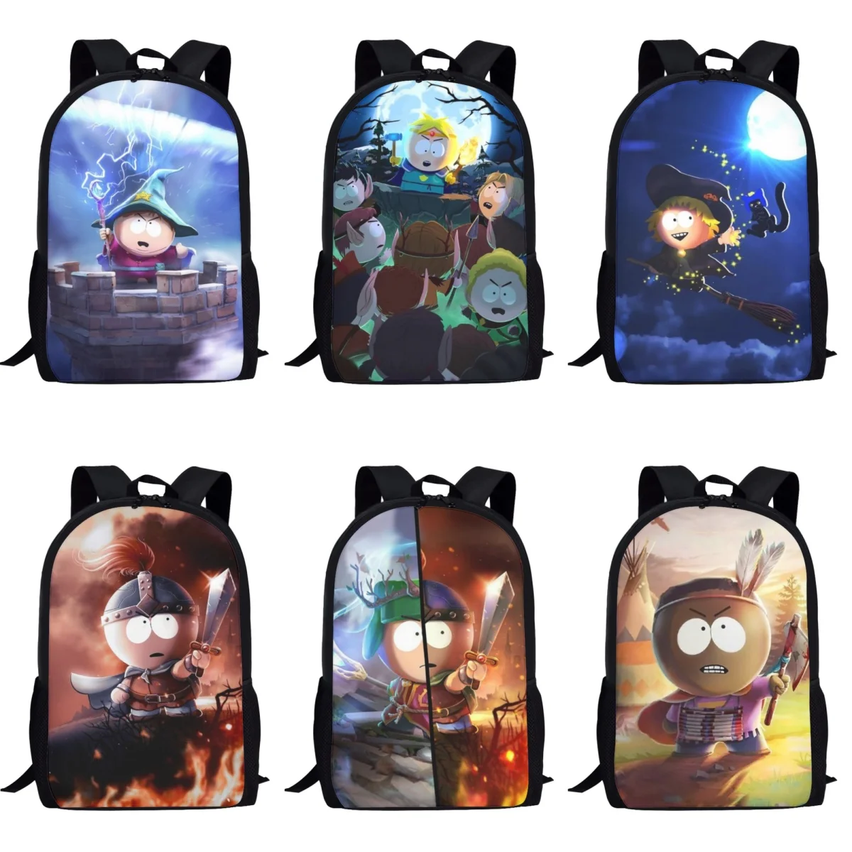 Cartoon South-Park 3D Print Schoolbags for Boys Children Primary Students Backpacks Kids Book Bag Satchel Casual Shoulder Bags