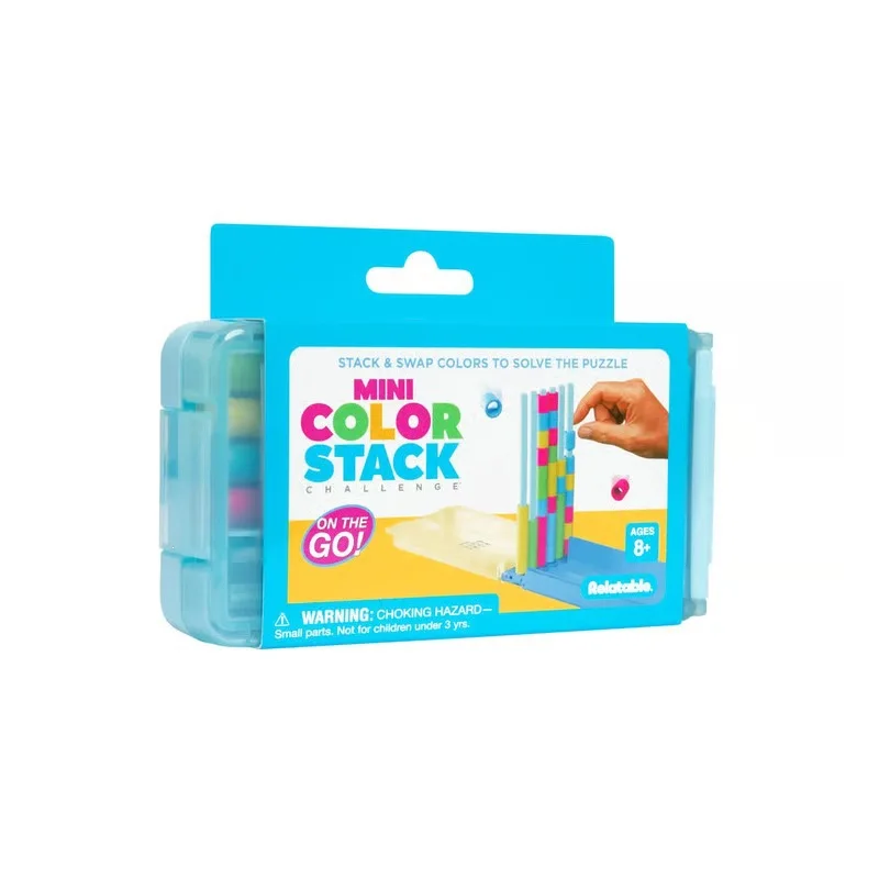 Фото Мини-головоломка Color Stack Challenge: портативная игра для путешествий №2