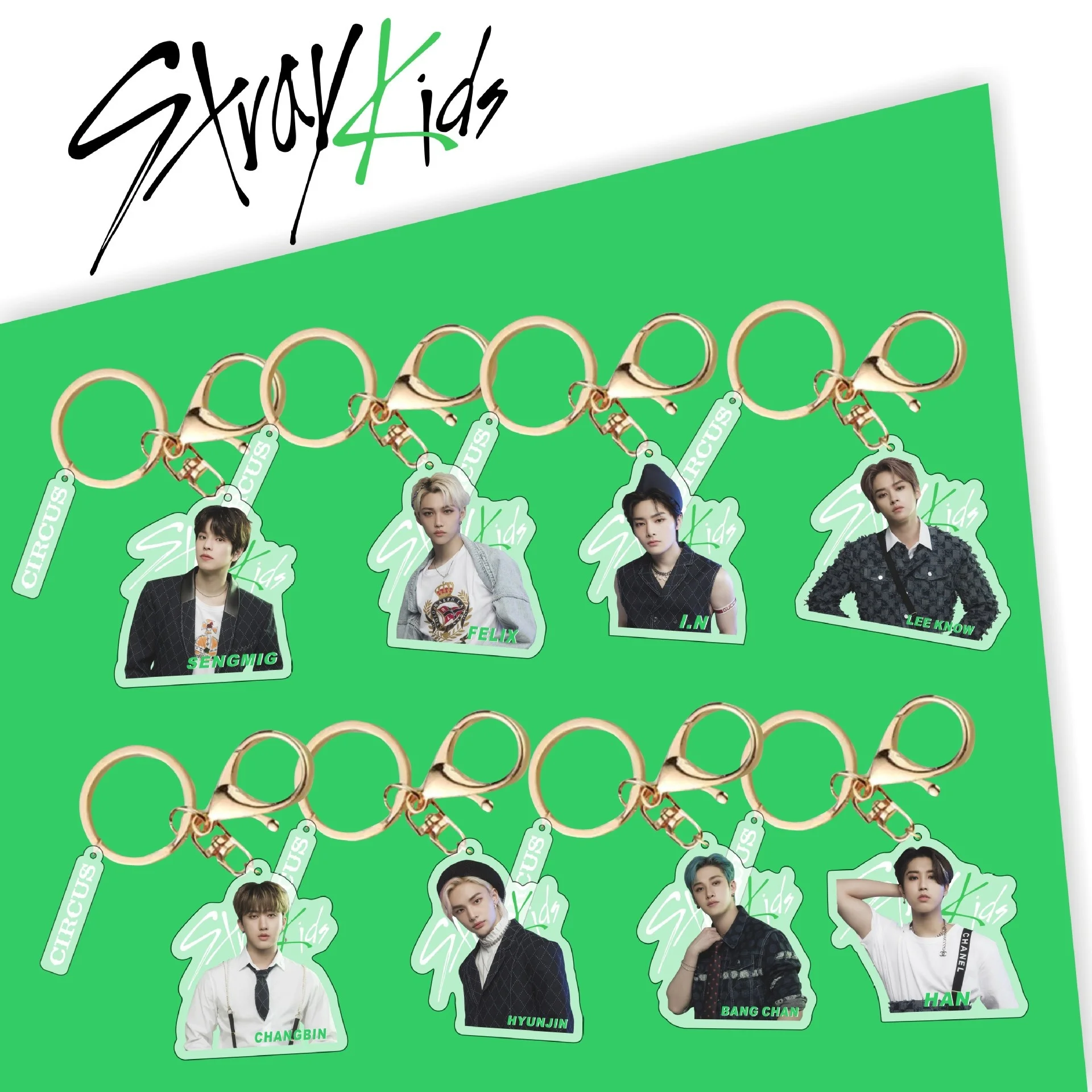 

KPOP New Boys Group Stray Kids 2022 Acrylic Keychain Jewelry Car Pendants Backpack Decorative Accessories Gifts LEE KNOW Cosplay
