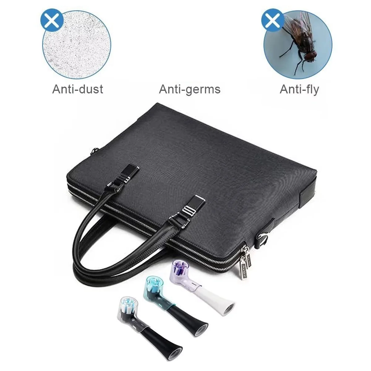 6 насадок для зубной щетки пылезащитный чехол совместимый с Oral B подходит серии