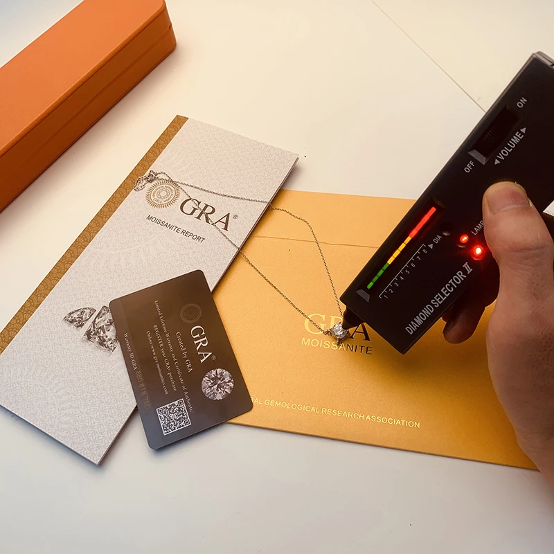 Ожерелье ALIZERO 3ct D VVS1 с муассанитом для женщин свадебная цепочка из стерлингового