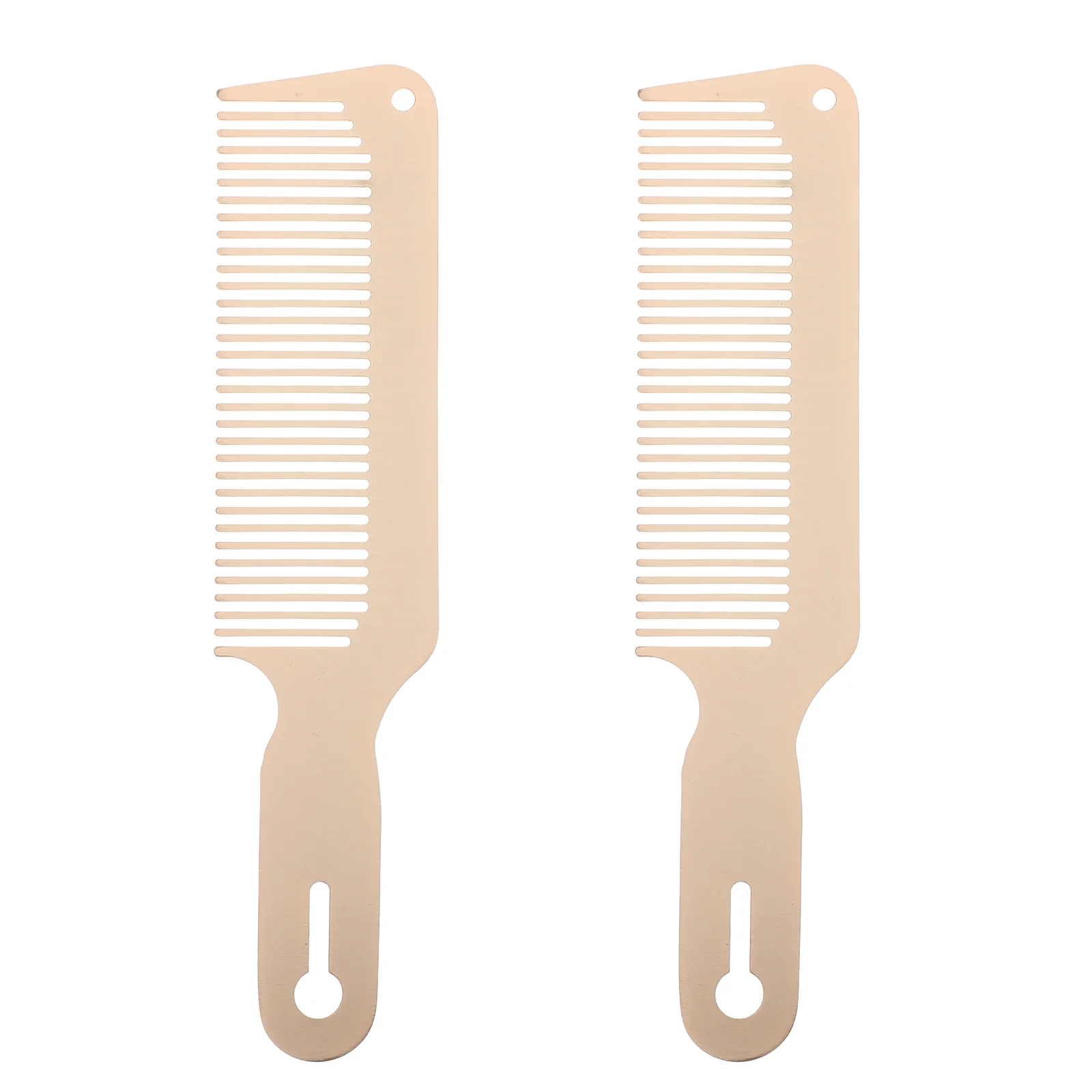 

2pcs Professional Stainless Steel Cutting Comb Anti-static Hair Styling Comb
