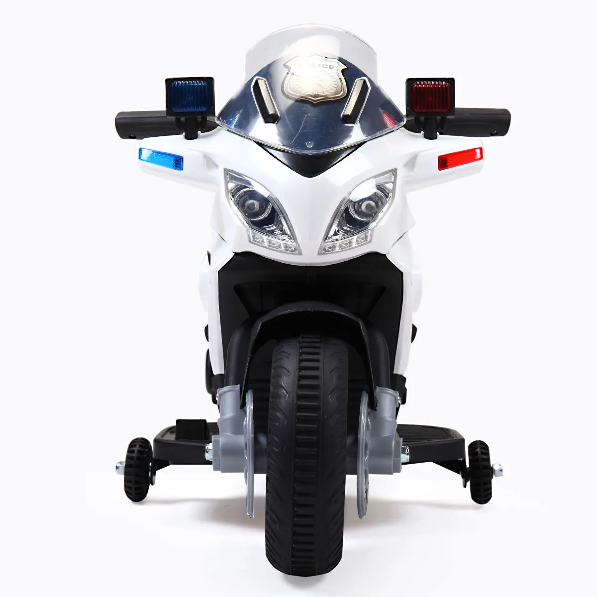 

Motorcycle Police Car--White