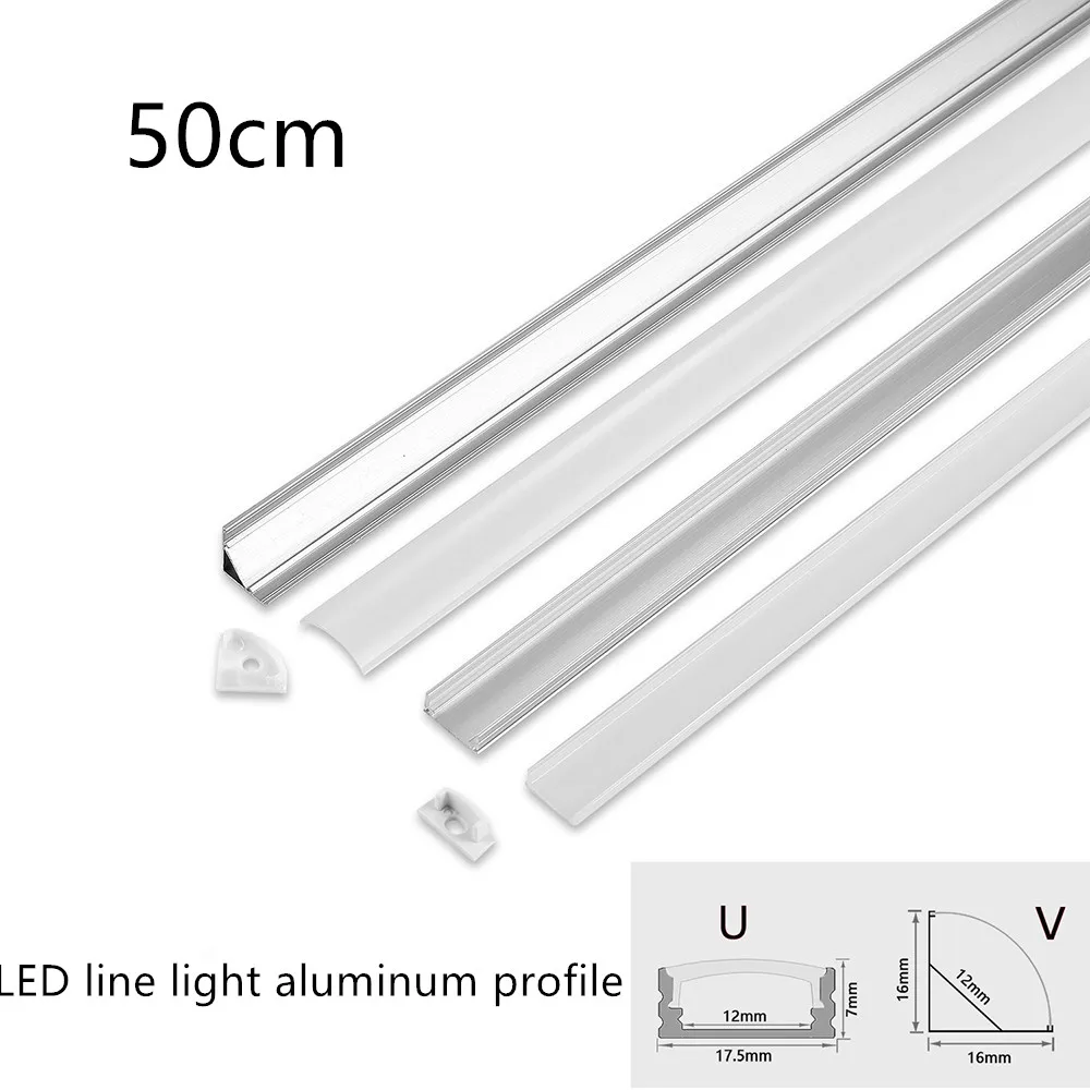 Алюминиевый профиль 1-35 шт./партия 50 см