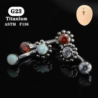 g23 titanium navel piercing belly button rings luxury opal jewerly for women 2022 fashion nombril body piercing tiktok trend