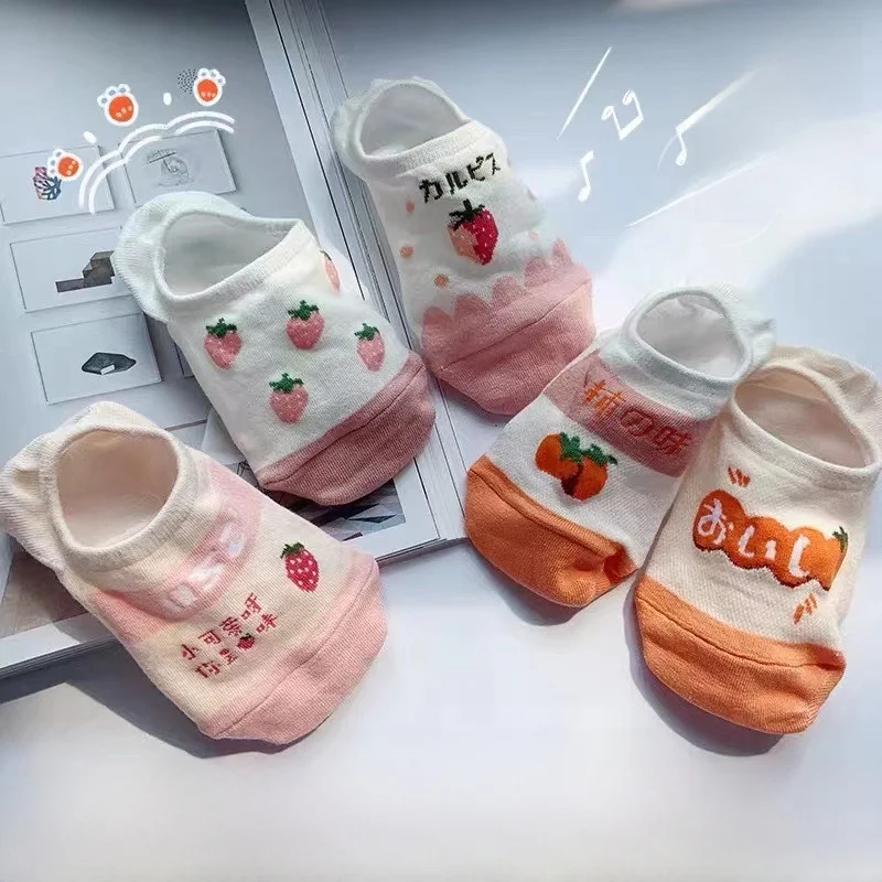 Носки Женские носки-лодочки Летние тонкие носки Модные мягкие силиконовые