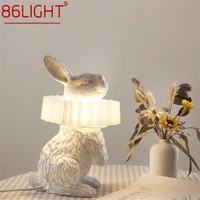 86light modern table lamp creative led rabbit desk light decorative for home living room bedroom