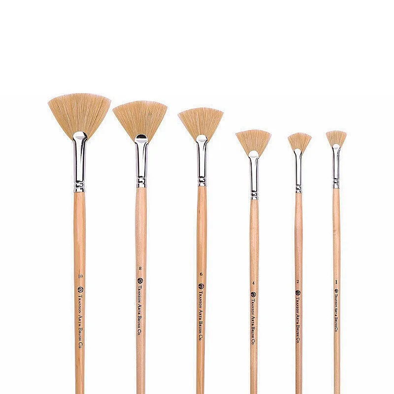 

Кисти для рисования с щетиной, ручка с длинной ручкой, профессиональное искусственное масло, набор кистей для рисования