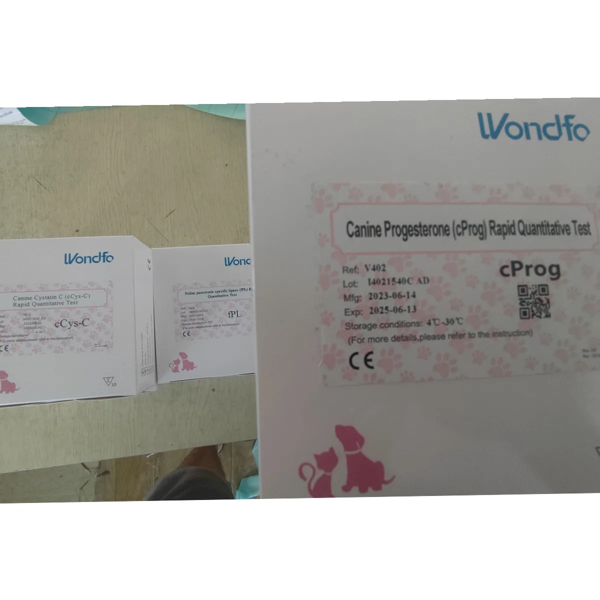 Wondfo Finecare Canine для собак кошек кошачьей лошади крупного рогатого скота кролика