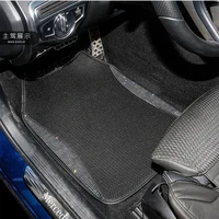 bling rhinestone car floor mats ice silk mesh fabric universal diamond auto foot pads anti slip carpets interior accessories