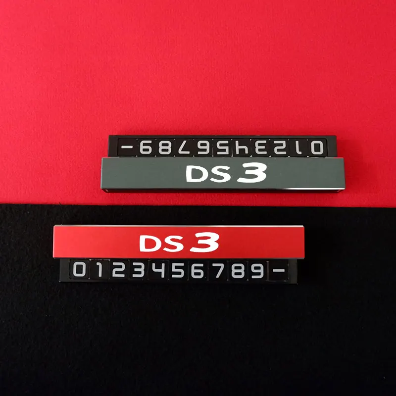 

Hidden Parking Card For DS DS3 Temporary Parking Number Card For DS SPIRIT DS3 DS4 DS4S DS5 DS 5LS DS6 DS7 Car Accessories