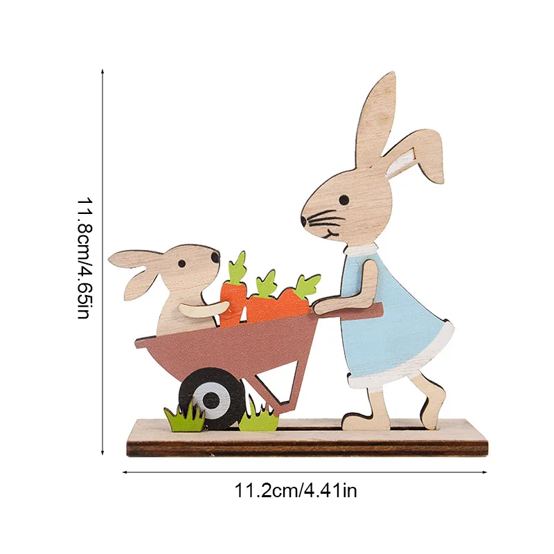 

Деревянная пасхальная фигурка кролика ZQNYCY